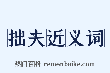 拙夫近义词是什么意思的图片